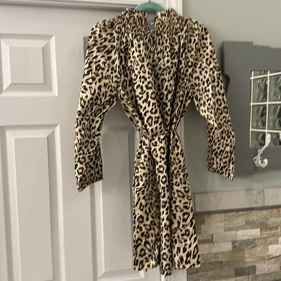 NWOT J. Crew Puff Sleeve Dress in leopard print - Picture 10 of 11